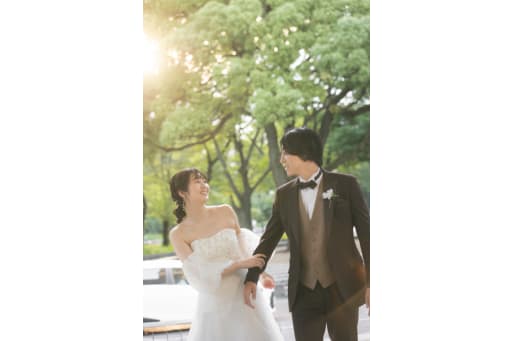 新緑との写真も