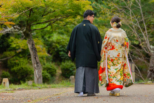 最後にお二人の後ろ姿を。