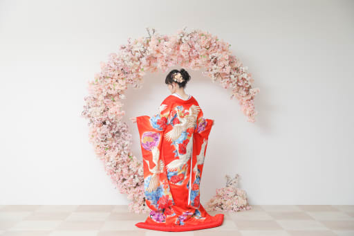 打掛の柄もしっかり！