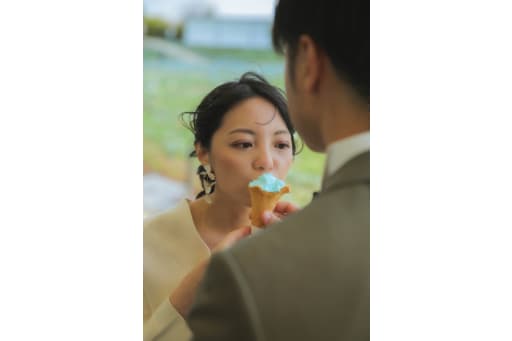 かわいい新婦様の休憩時間