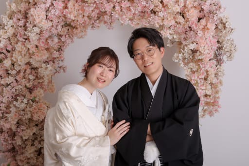 桜のアーチでのお写真