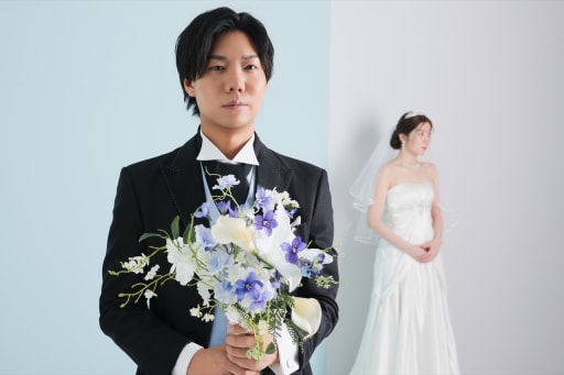 ご新婦様へサプライズのお花