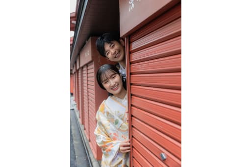 シャッターからひょっこり！