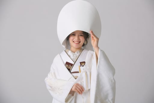 綿帽子のお姿も