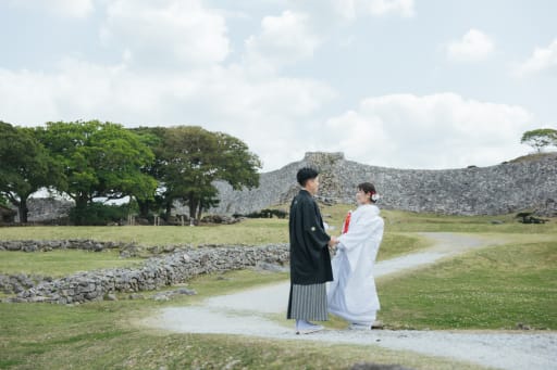 世界遺産「今帰仁城跡」で残す和装