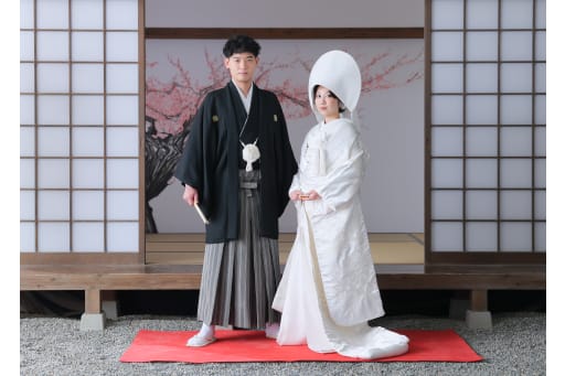 綿帽子を戴いた正統派の引き姿