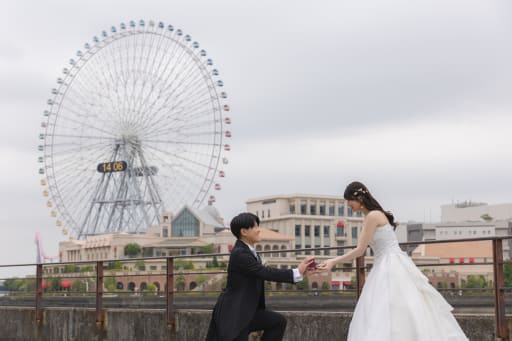 指輪を渡すシーン