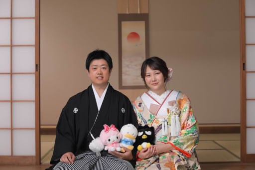 縁側で