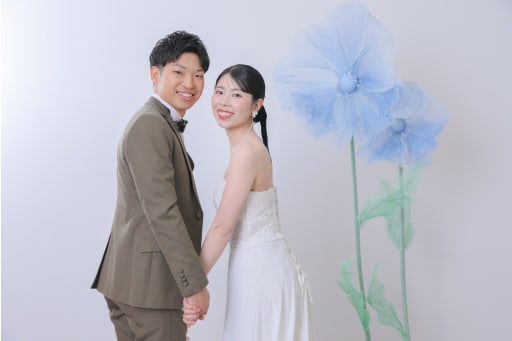 振り向きショット。