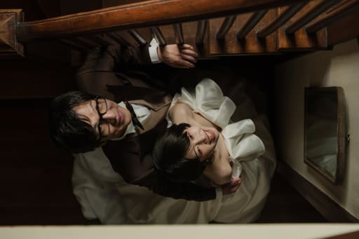 階段上からのワンショット