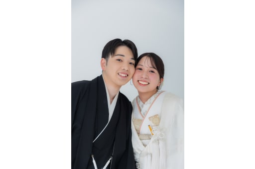 顔くっつけて！