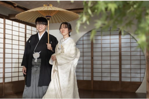 和傘に包まれる時間