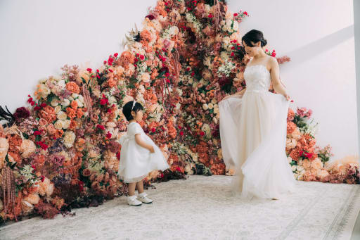 親子ショット　新婦さんVer