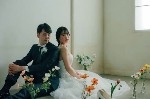 スタジオに戻ってからは、お二人は洋装に衣装チェンジ。