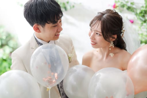 風船で可愛く