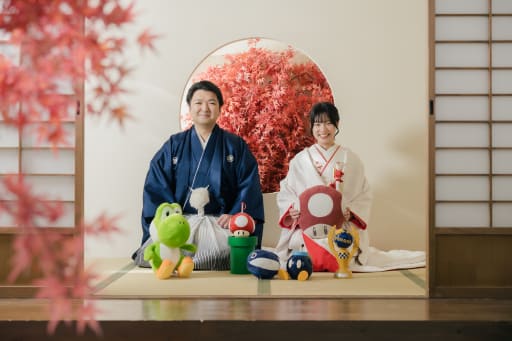 マリオグッズと一緒に