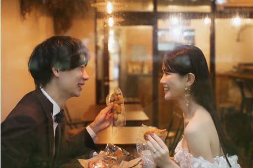 お話ししながら