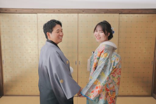 振り向き！