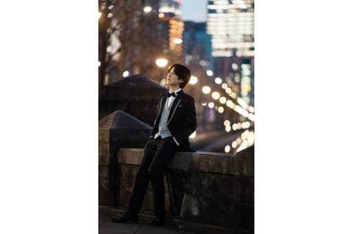 新郎様、ソロカット。