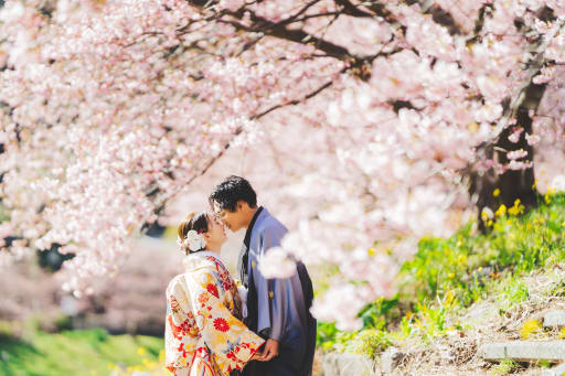 桜✖️和装も素敵です！