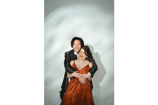 バックハグで一枚