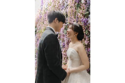 ラストは藤の花の前で♪