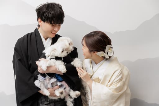 大好きなわんちゃんたちと一緒に