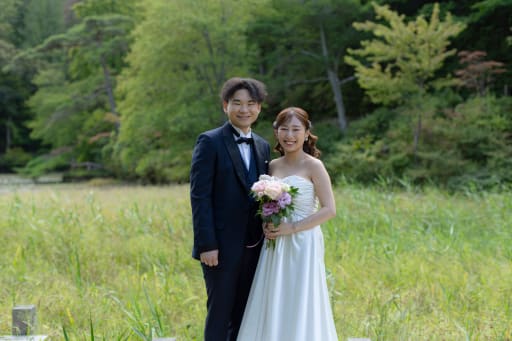 最後はおふたりで寄り添って