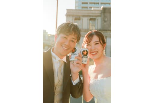 おふたりの大好きなビールで乾杯