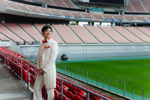 新郎様ソロショット 