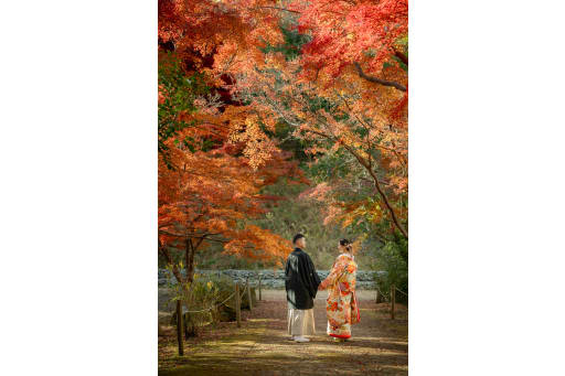 紅葉のトンネル