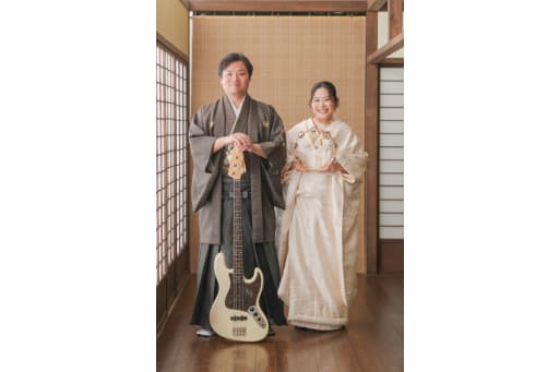 楽器と一緒に