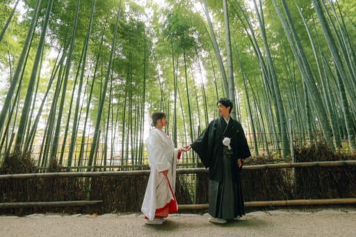 嵐山といえばの竹林で