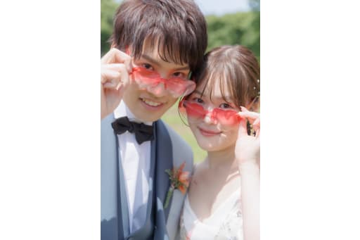 ハートのサングラス