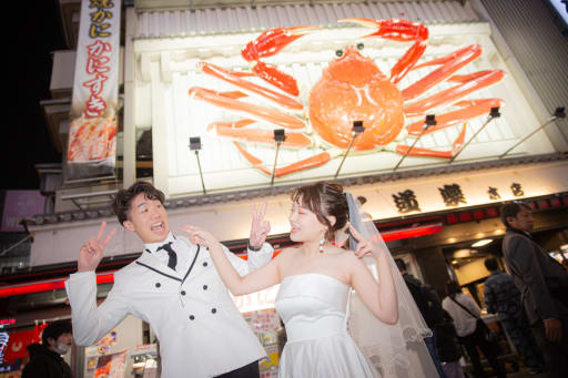 夜のなんばエリア  