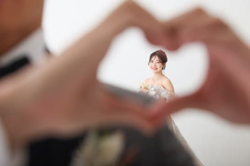 ハートの中に♡