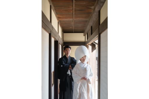 綿帽子をお召しになって