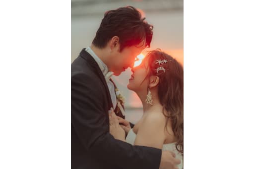 鼻と鼻をくっつけて