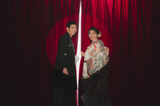 和装もスポットで素敵に