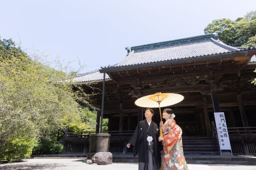 相合傘で見上げて