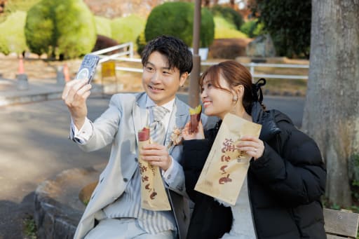 焼き芋が売っていました！！！