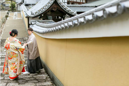 奥行き感を生かした1カット