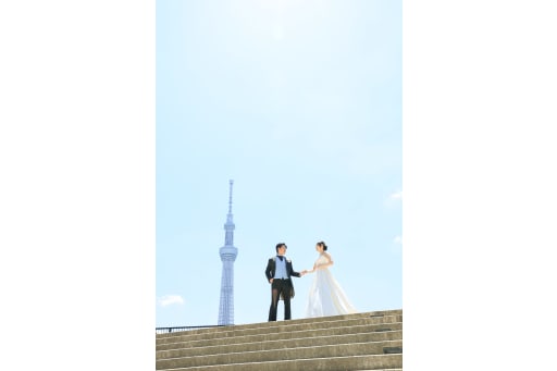 ①スカイツリーでの撮影　