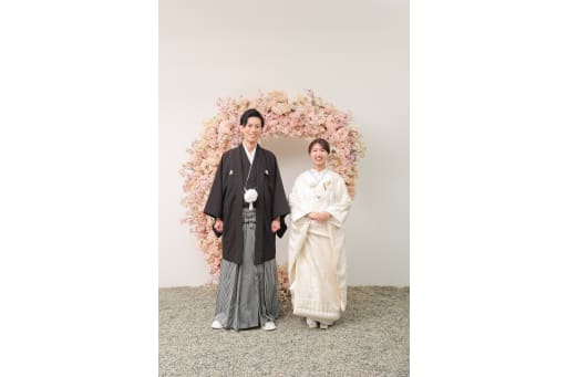 可愛らしい桜のアーチ