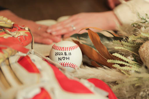 お小物とおふたりの指輪💍⚾