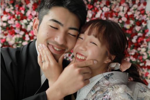 最後はぎゅーっと