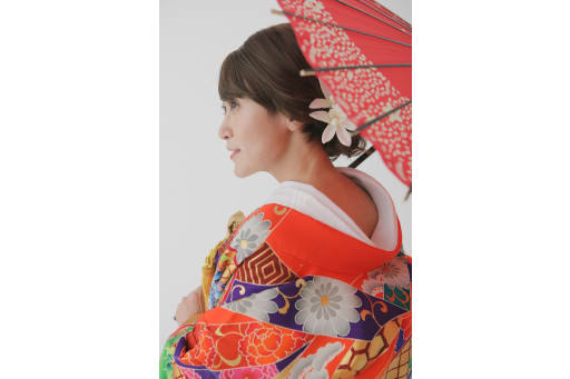 和傘も使って