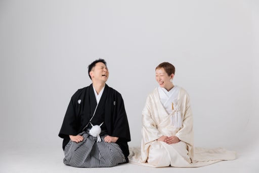 白無垢に着替えて