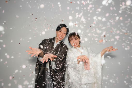 	 締めはきらきらコンフェッティ