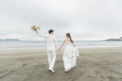 海に向かって、いざスタート！